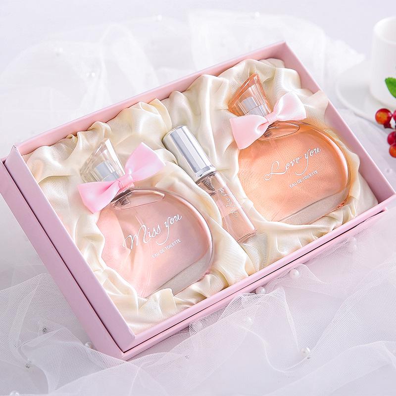 Set Gift Box Perfume Women's Perfume Lasting Light Fragrance Natural Fresh Floral and Fruit Fragrance