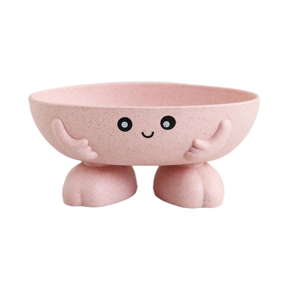 

милая мультяшная мыльница полка для ванной комнаты мультяшная утолщенная пластиковая мыльница с дренажем бытовой креативный держатель для мыла аксессуар для ванной розовый