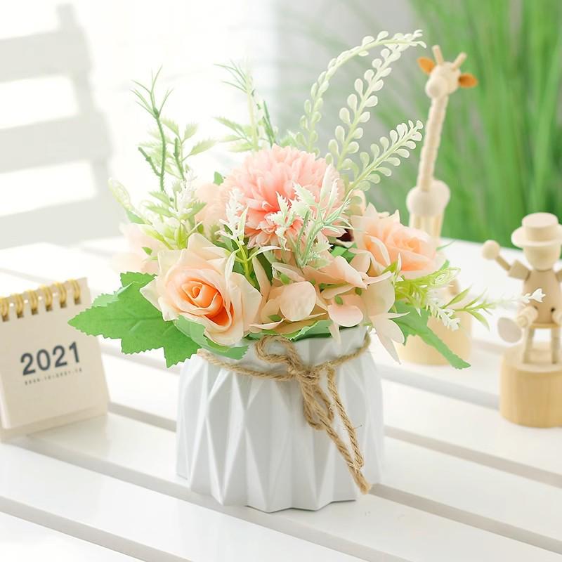 Indoor Artificial Flower Bouquet Decor for Office or Living Room