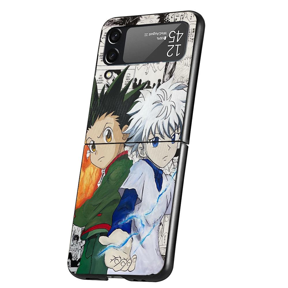 Hunter X Anime Cover Phone Case For Samsung Galaxy Z Flip 7 6 5 4 3 5G Flip7 Flip6 Flip5 Flip4 Flip3 Black Fundas Shell Galaxy Z