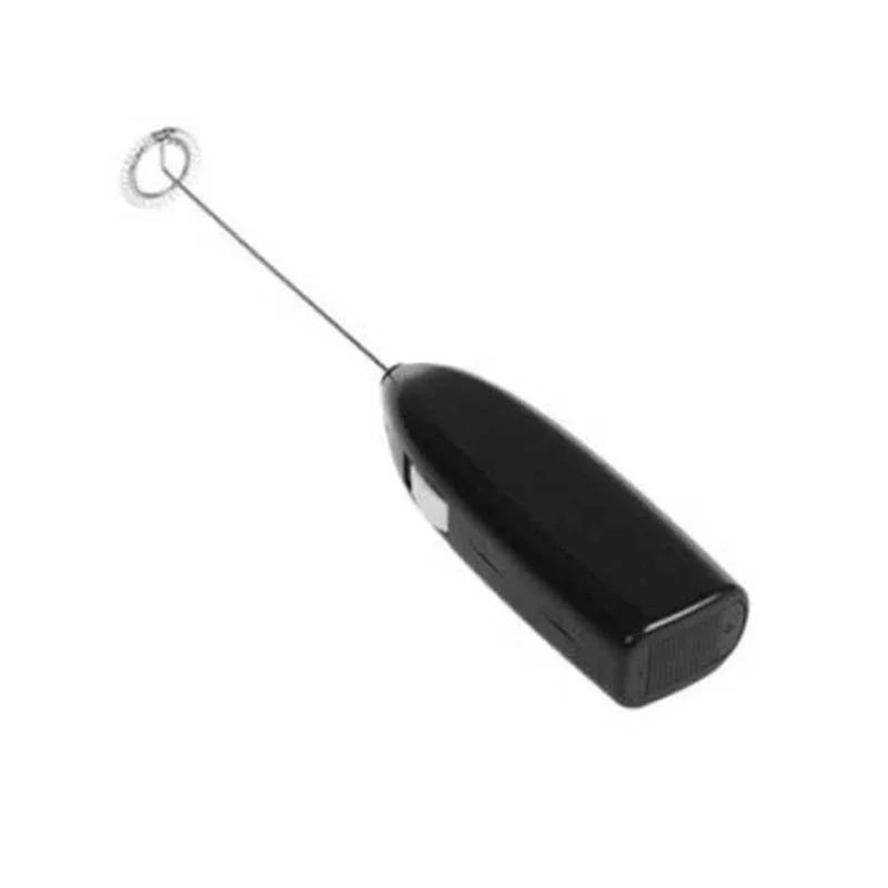 Egg Beater Electric Milk Frother Household Small Mixer Manual for Coffee Cappuccino Cream Frothy Blend Eggs Beater Kitchen Whisk чёрный