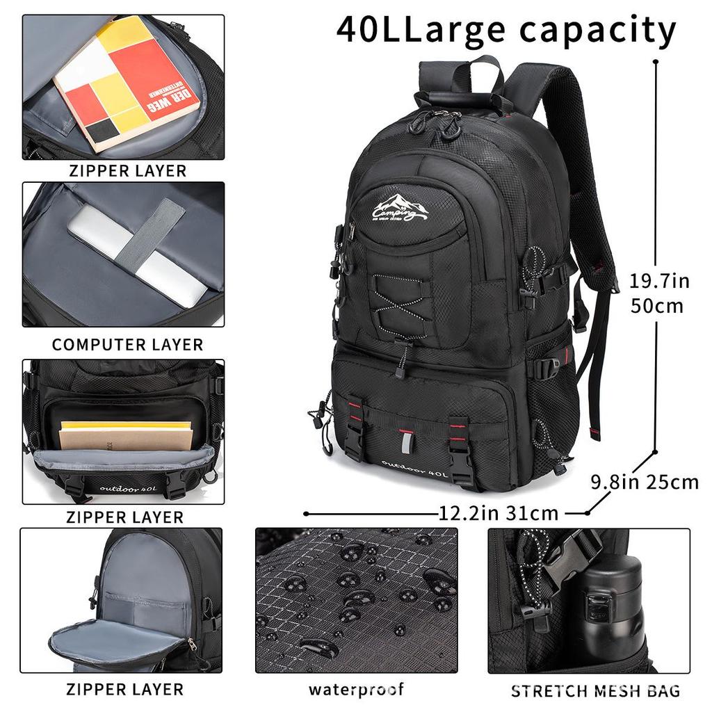 Extra Large Men's Mountaineering & Travel Backpack for European & American Outdoor Adventures