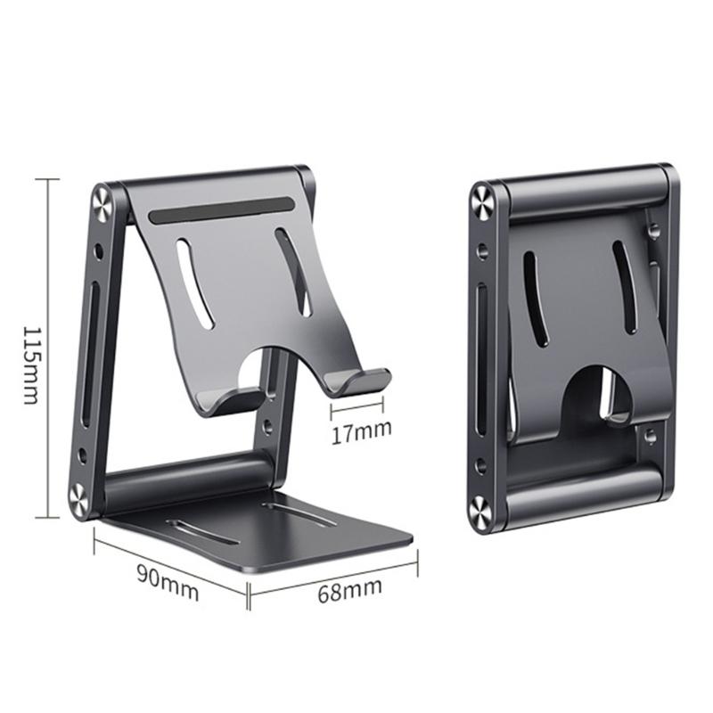 Foldable Cellphone Holder Universal Desktop Mobile Phone Cradle Height Adjustable Tabletop Phone Support Holder Portable