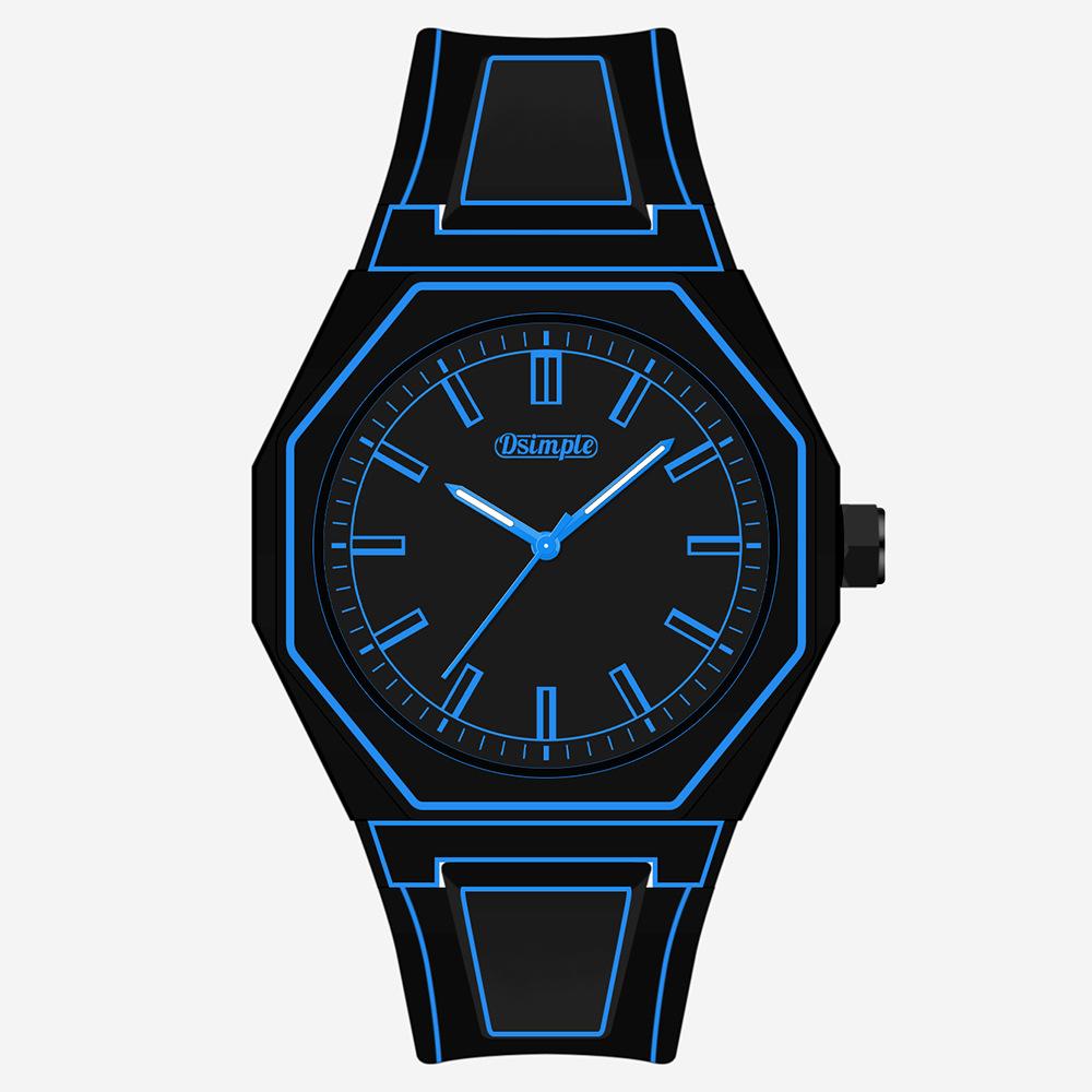 Trend Line Watch Comic Student Two Dimensional Quartz Watch Art Design Personality Watch Trend Watch
