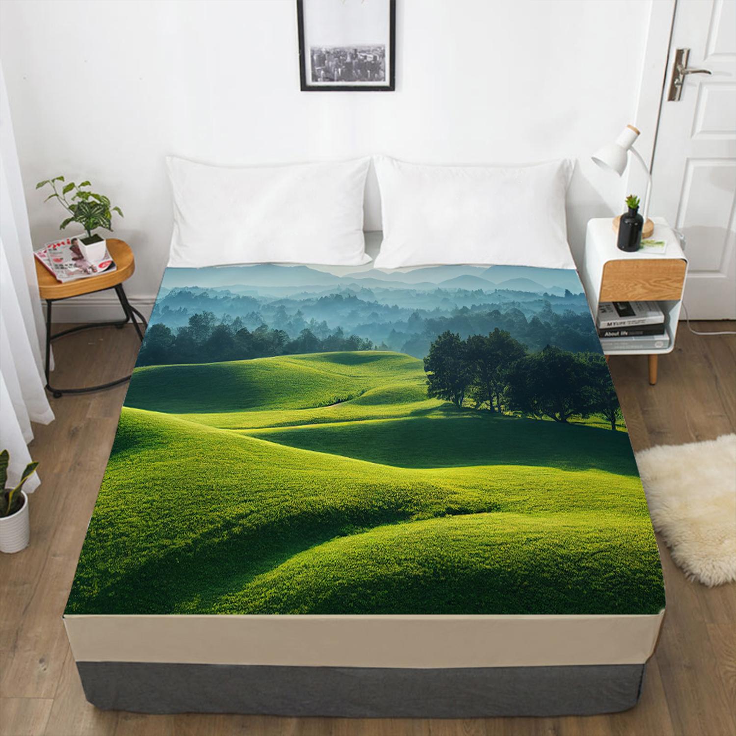 Домашняя уличная простыня с лесным 3D-принтом — фото 4