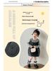 Girls' Autumn 2025 Woolen Dot Vest Dress Set