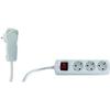 Power Strip - REV Ritter - 2m - 3 Sockets - Flat Plug - Child Protection