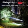 Bicycle Light Digital Battery Indicator Usb Rechargeable Bike Light Set With 1 Flashlight W Bike Light Strap + Type-C Charging