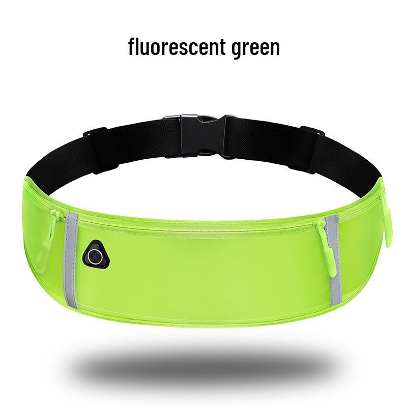 Widened Waterproof Reflective Waist Bag with Three Pockets for Outdoor Sports, Running, and Cycling
