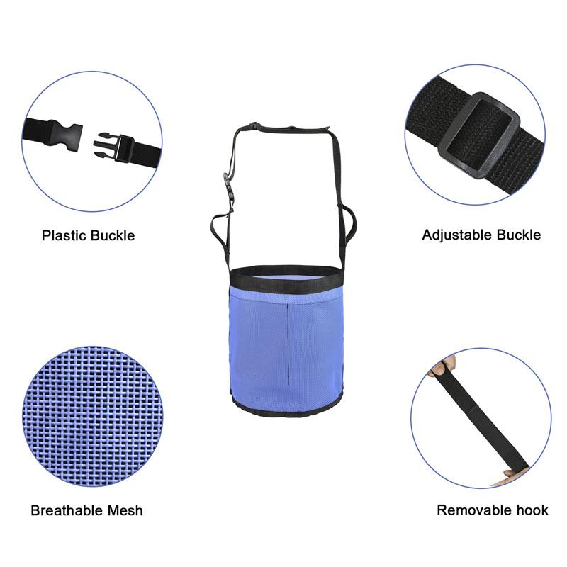 Feed Bag for Horses Grain Feedbag Slow Feeding Adjustable Elastic Strap Horse Supplies Hay Bag Horse Care Products