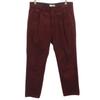Jieda Made In Japan Gabardine Tuck Slacks Pants 2 Bordeaux Men's Used