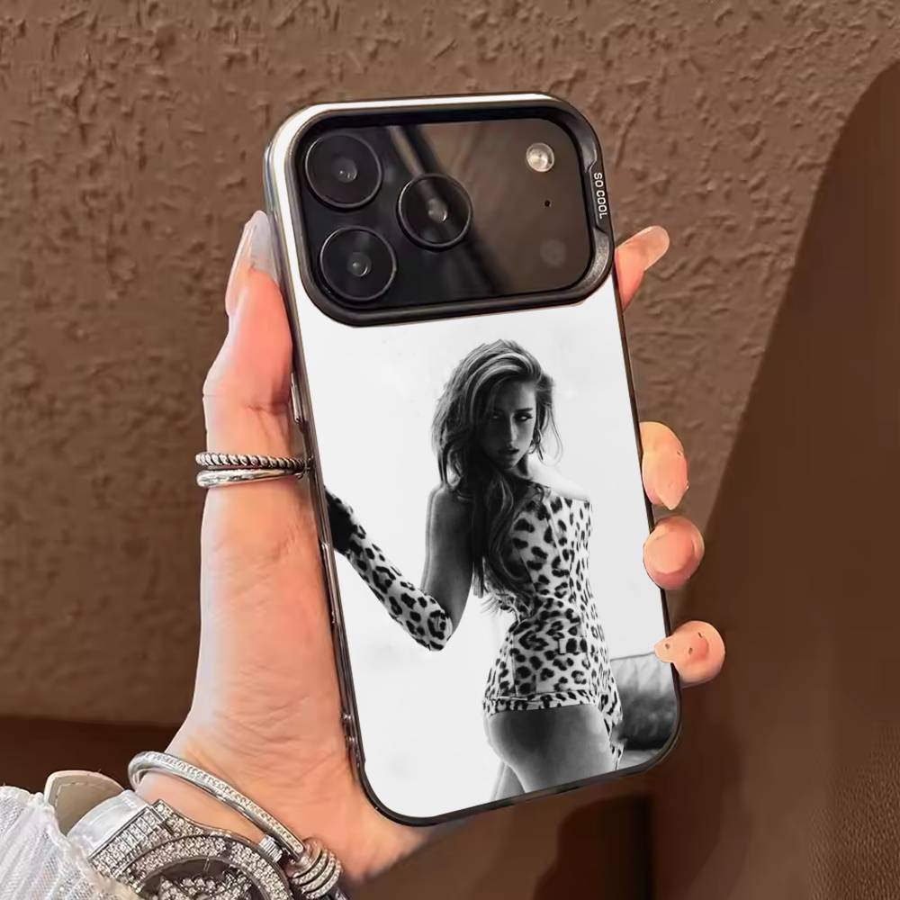 

Popular Singer T-Tate McRae Phone Case For iPhone 17,16,15,14,13,12,11,Pro Max,Plus Candy Silver Cover iPhone12PROMAX