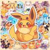 10/30/50/100pcs Kawaii  Eevee Cartoon Stickers Cute Anime Pikachu Decals Waterproof DIY Laptop Phone Stationery Sticker
