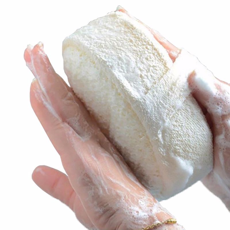 Naturalna gąbka luffa do kąpieli złuszczający peeling gąbka do ciała złuszczacz miękkie szczotki pod prysznic czyścik do pleców masażer narzędzia do kąpieli