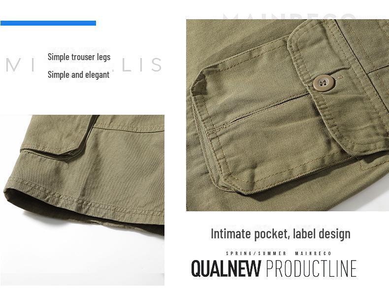 Lockere, einfarbige 5-Punkt-Shorts für den Sommer für Herren: Trendy und lässige Strandhosen