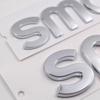 Compatible with Mercedes Smart Front & Rear Emblems, 'Smart Little Elf' Letter Stickers, Modified Car Tail Number Decals