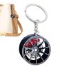 Wheel Hub Metal Keychain, Wheel Hub Keychain | Metal Wheel Rim Keychain - Creative