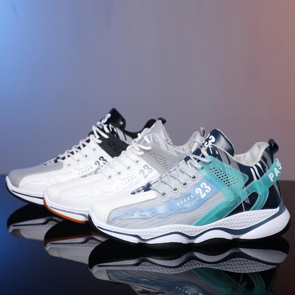 New Sports Men'S Shoes Running Shoes Resilient Shock Absorption Spring Soft Sole Shoes Super Soft Running Shoes Breathable