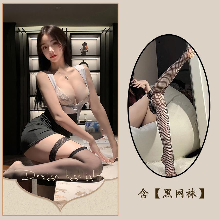 Sexy Lingerie Sexy Hollow Lace Onesie Passion Halter Hip Wrap Nightclub Cosplay Woman