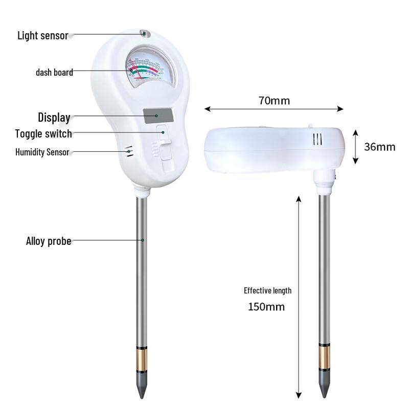 Brangdy 6-in-1 Soil pH, Fertility & Nutrient Tester