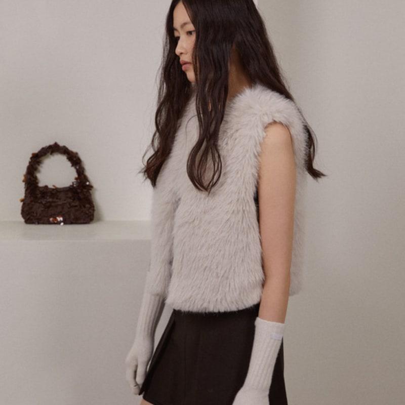 JNGRASON Cashmere Blended Knit gloves_IVORY