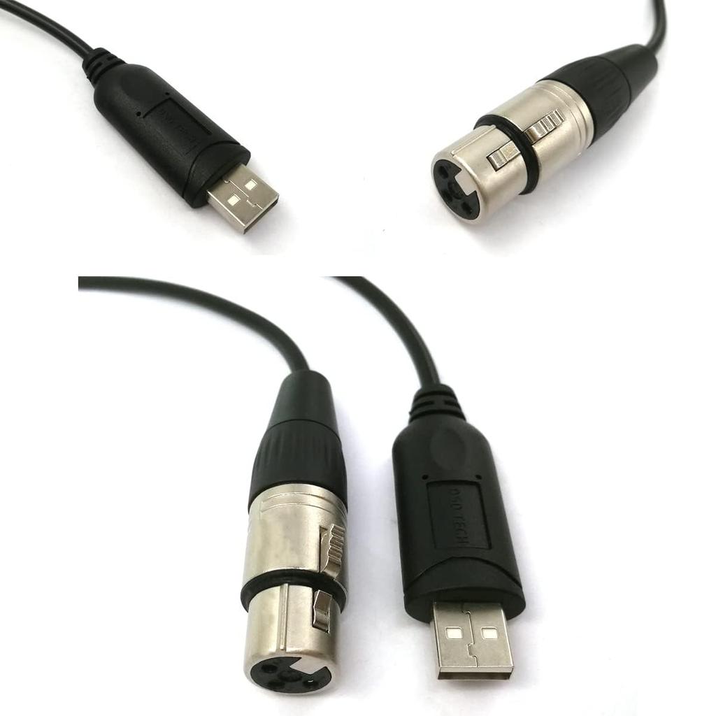 DSD TECH Interface Cable with FTDI Chip Feet USB-DMX - 5.9
