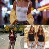 Women's Sexy Fishbone Bustier Camisole - Slimming Waist Zipper Bandeau Top