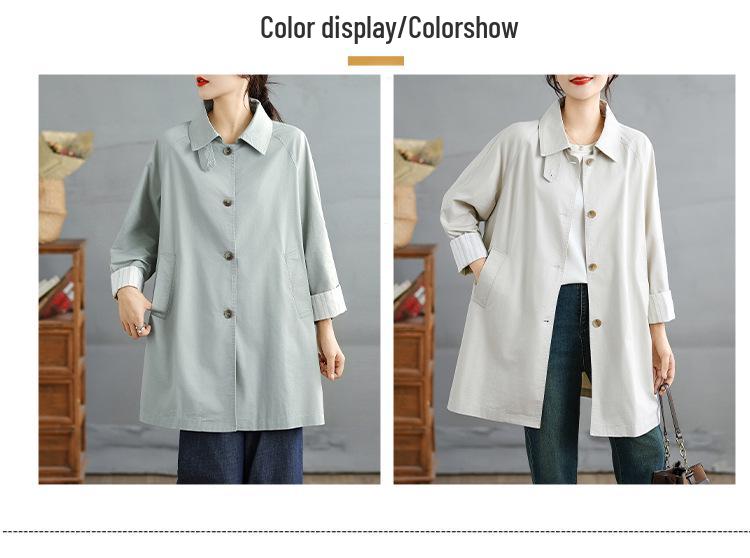 Trench da Donna a Lunghezza Media Monopetto - Versatile per l'Inizio dell'Autunno
