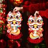 Chinese Lunar 3D Fu Character Door Sticker Cartoon Door Couplet Ornaments  Festive Celebration