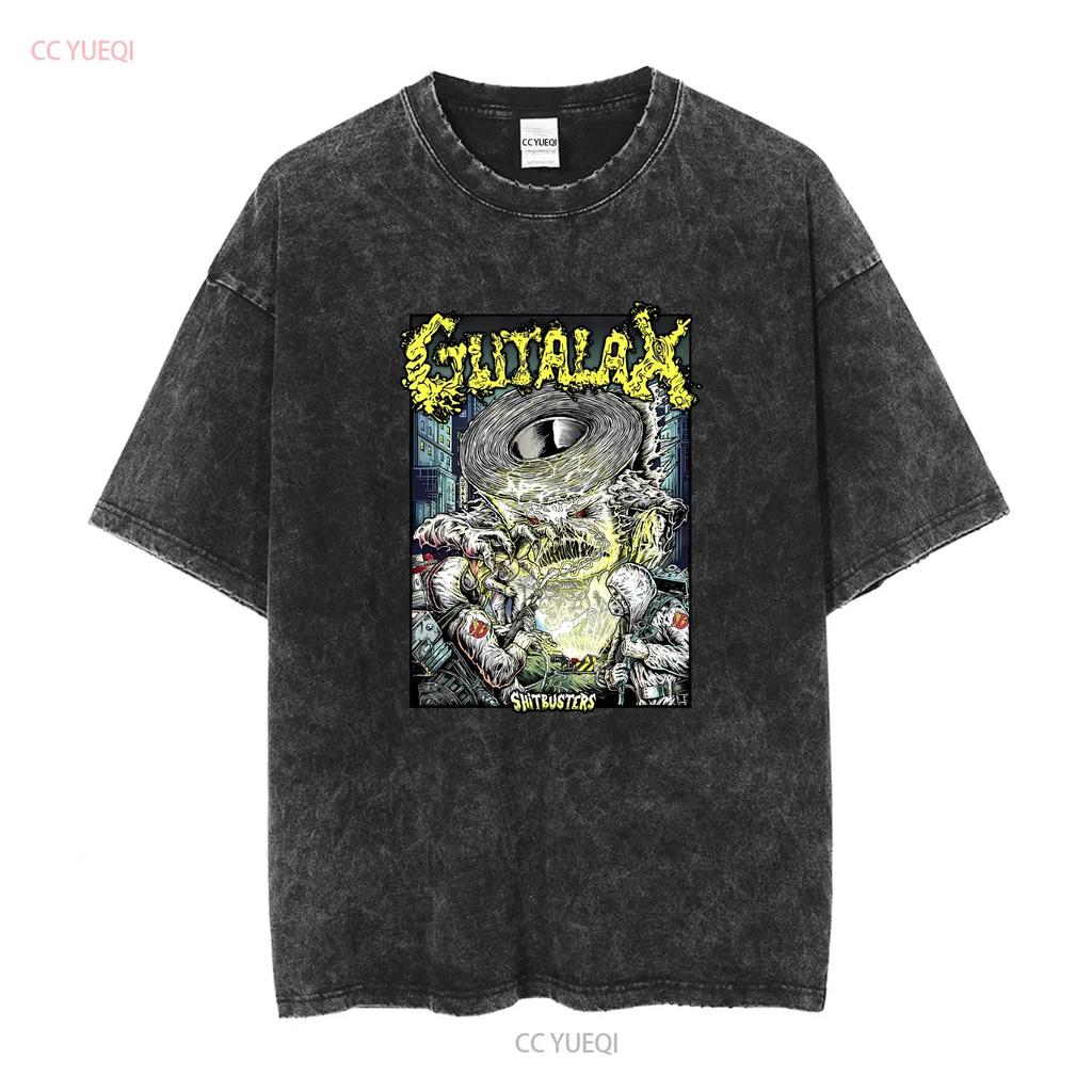 Gutalax Shitbusters Concert Tour 2024 Black All Size T Shirt TT162 vintage Washed Versatile streetwear homme