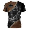Mechanical Tools 3D Printing MenSport Quick-Dry Breatha T-Shirt Street Casual Wear Harajuku Retro Parent-child Short Sleeve Top