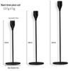 European Style Wrought Iron Candle Holder Set - Three-Piece Candlelight Dinner Ornament.