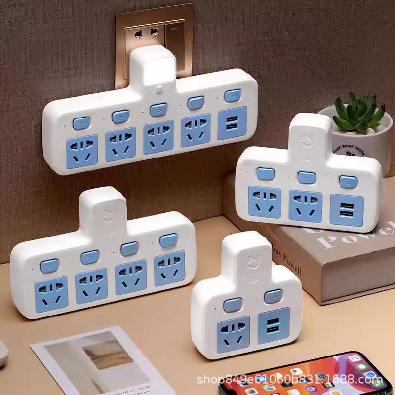 Kiyomasa Multi-Hole Panel Night Light USB Power Strip Converter
