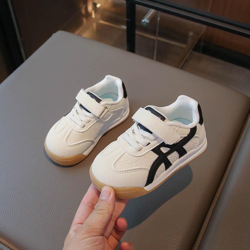 Kids Retro Style Velcro Strap Casual Flat Sneakers 21