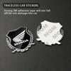 AAADF1 Honda Motorcycle Decorative Emblem, 3D Metal Shield Sticker with Wing Logo, Universal Auto/Moto Exterior Decoration
