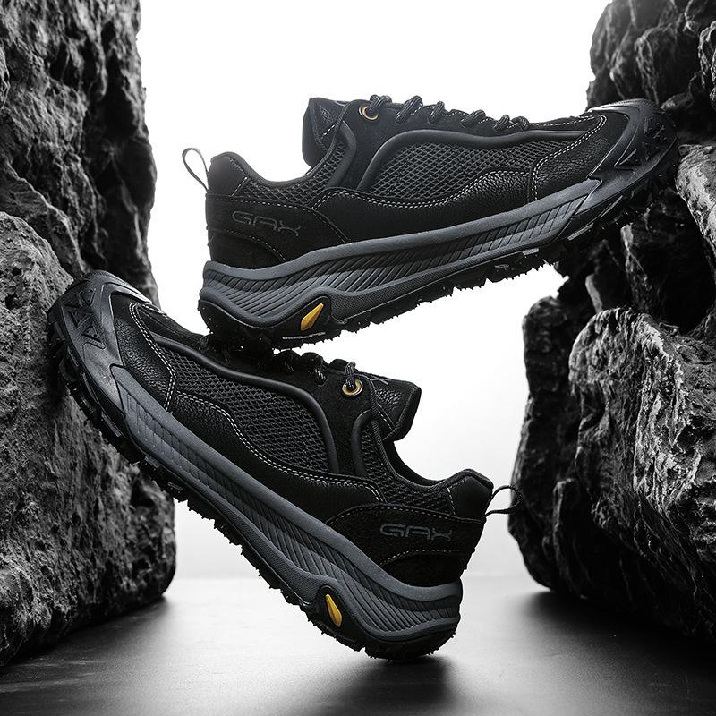 Casual Outdoor Mountaineering Sports Shoes Men's Summer Breathable Anti-collision Non-slip Off-road Shock-absorbing Running Shoes Hiking Shoes