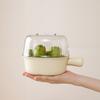 Double-Layer Fruit Washing And Draining Basket Mini Small Washing Basin for Vegetable Food Plastic Fruit Plate Water Ladle