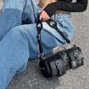 Originální retro YK dámská taška přes rameno s texturou crossbody baguette taška popruh taška pod paži tide válec taška