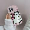 Hello Kitty Kuromi Phone Holder Chain Case For Xiaomi Redmi Note 15 5G 15C 15 14C 13C Note 14 13 12 Pro Plus 5G Pochacco Casing