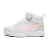 Rebound V6 Mid Top Kids Skate Shoes Kids Sneakers Gray Pink 393832-04