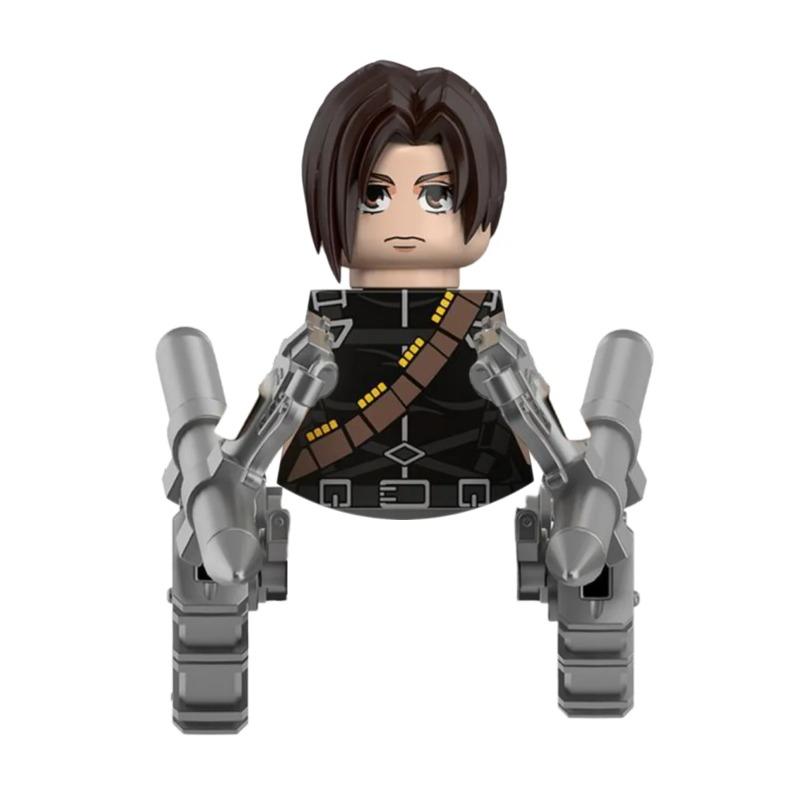 Blind Box Building Blocks Mini Model Figures Attack on Titan Levi Ackerman Eren Mikasa Giant Annie Halloween Christmas Gifts Toy