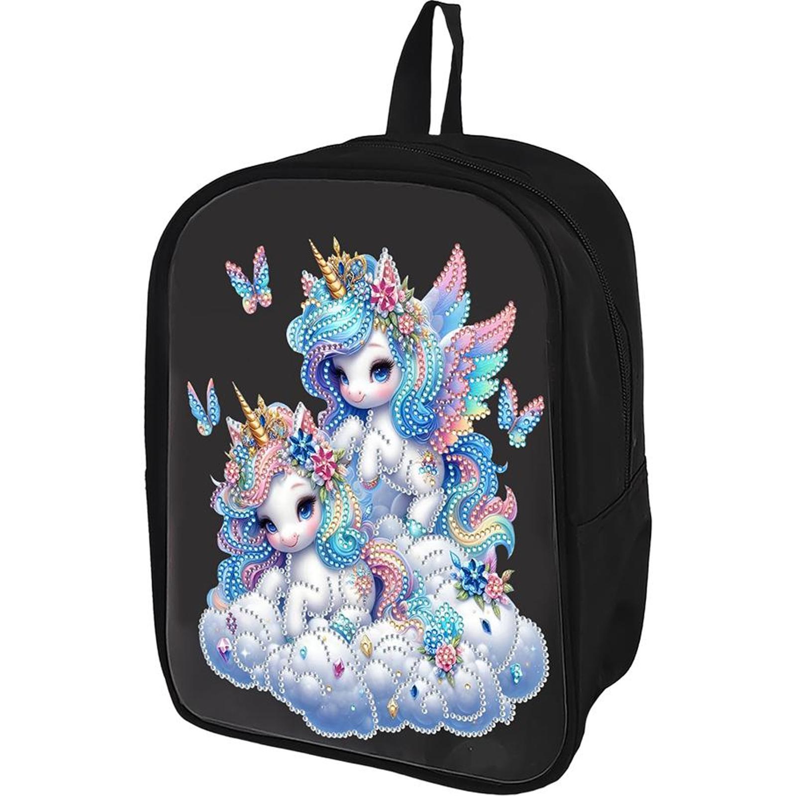 

Mermaid Special Shape Diamond Painting Backpack DIY Rhinestones Shoulder Backpack Diamond Painting Book Bag for Adults
