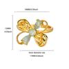 New Luxury Color Treasure Butterfly Ring Women's Titanium Steel Zircon Ring Niche High-end Light Luxury Cold Wind Index Finger Ring