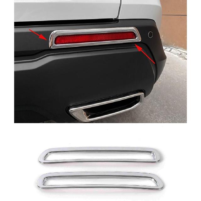 Car Accessories Fit for Honda CRV CR-V 2023 2024 2025 ABS Chrome Rear Fog Light Lamp Cover Trim 2PCS Set (Chrome) Chrome