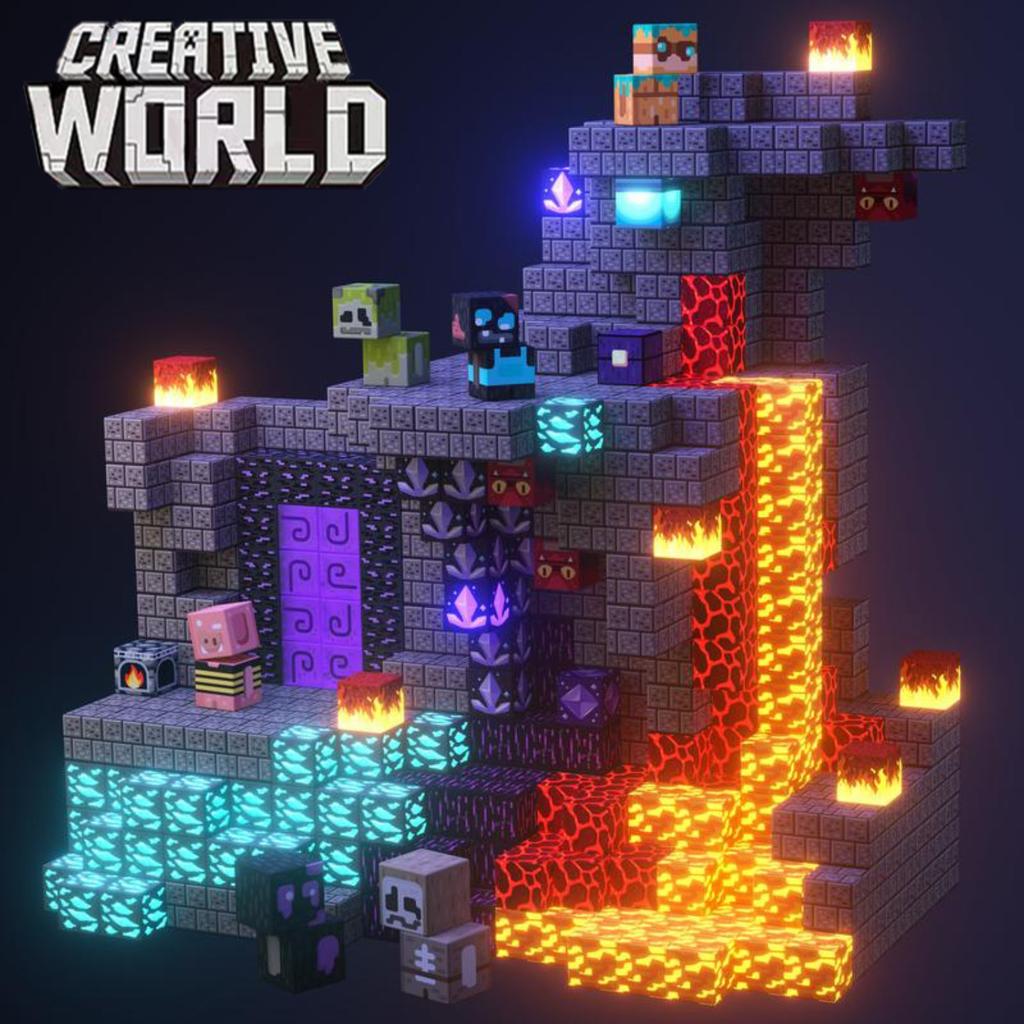 Magnetic Building Blocks Mine World Magnetic Cave World  Construction Brick Cube Toy Set STEM Sensory Gift for Boy Girl Children