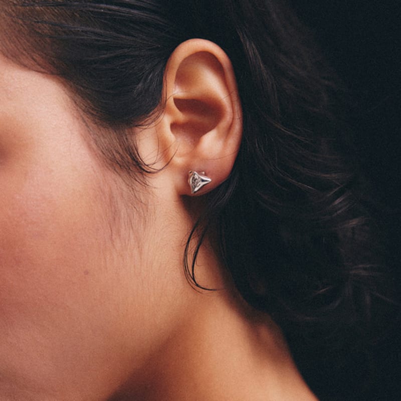 Lowool 92.5 Silver Struggle Earrings