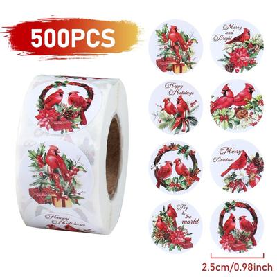 Christmas Roll Paper Label, Christmas Party Decoration Sticker