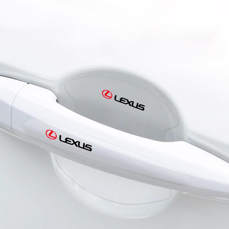 8Pcs Car Door Handle Protector Stickers Decals For Lexus LS LC RZ IS350 ES300 GS350 CT200h GX460 LX570 RX500h NX300 UX260 LM300