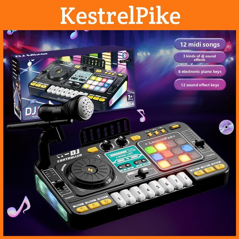 Dětský DJ gramofon hračka s mikrofonem pro interaktivní hraní