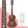 23inch Ukulele Fretboard Sticker Guitar Inlay Sticker Thin Inlay Sticker Fretboard Decals Marker for Guitar Bass Ukulele